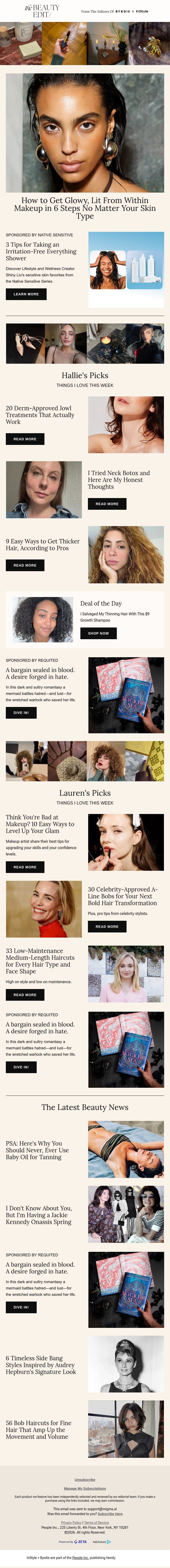 15 short haircuts for women over 60 email from Shape screenshot