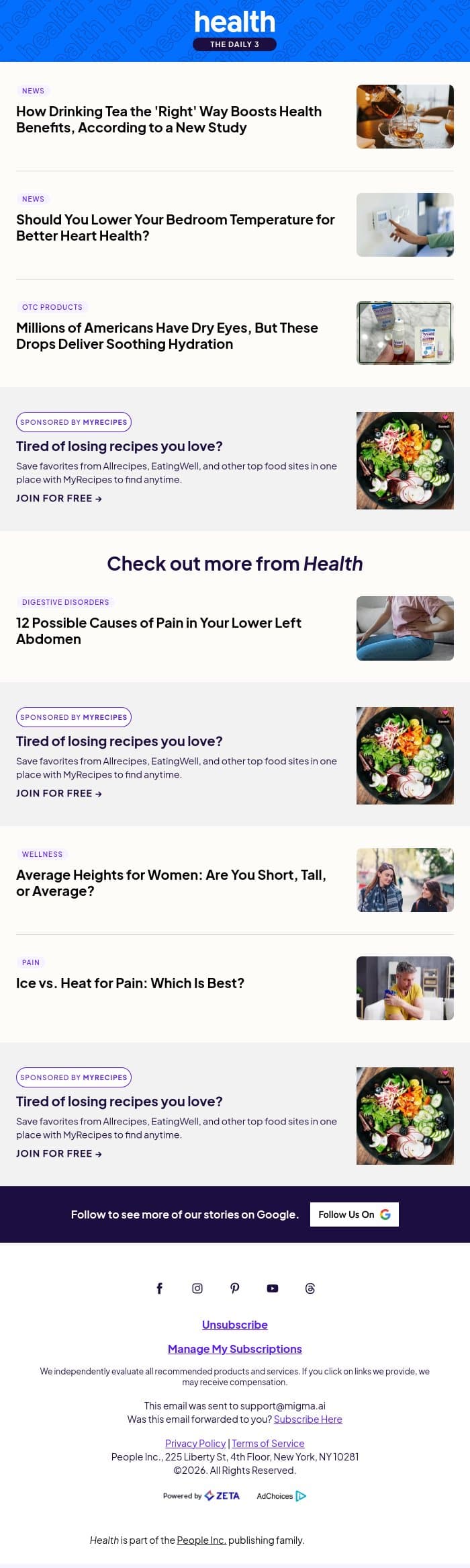 Drinking Tea the 'Right' Way Boosts Its Health Benefits email from Shape screenshot