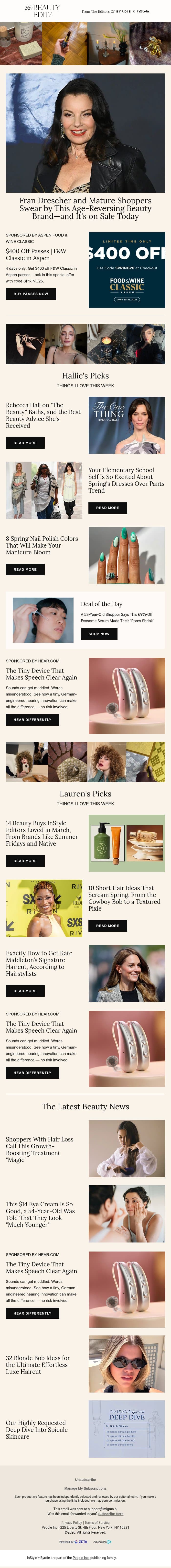 Fran Drescher and mature shoppers swear by this age-reversing beauty brand—and it's on sale today email from Shape screenshot