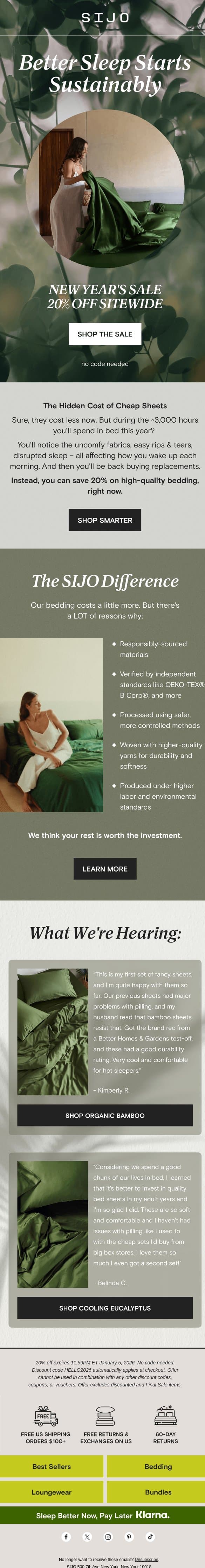 💸 Fact: Nothing costs MORE than cheap sheets email from Sijo screenshot