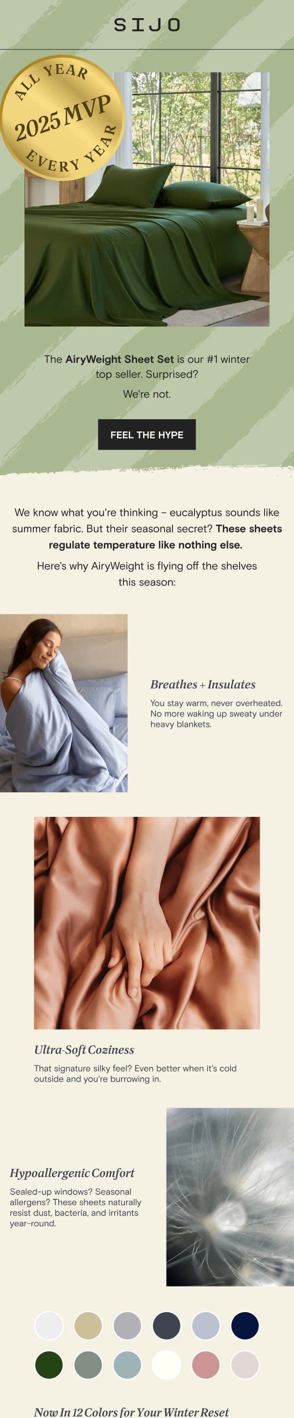 Guess our winter top-seller 💭 email from Sijo screenshot