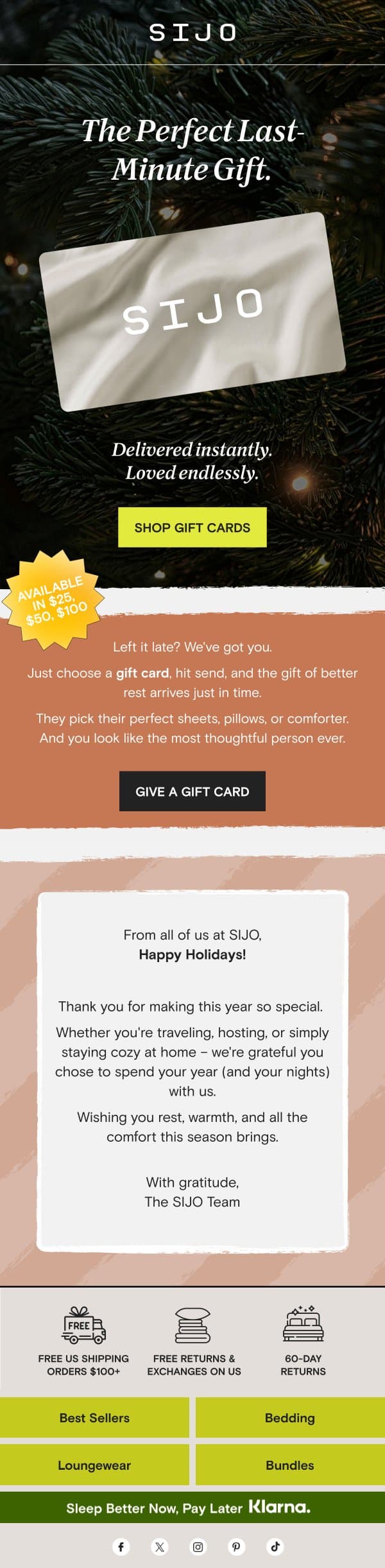 😱 You forgot a gift for WHO? email from Sijo screenshot