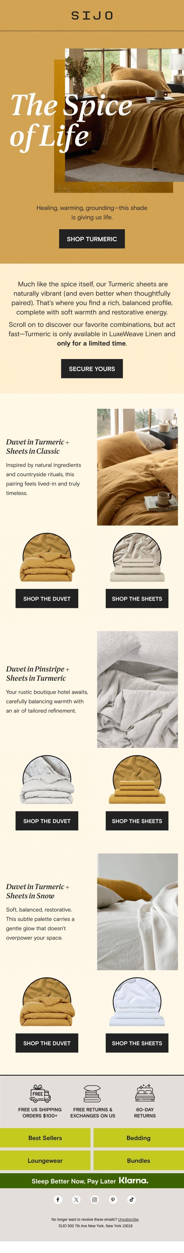 💛 How We’d Style Turmeric email from Sijo screenshot