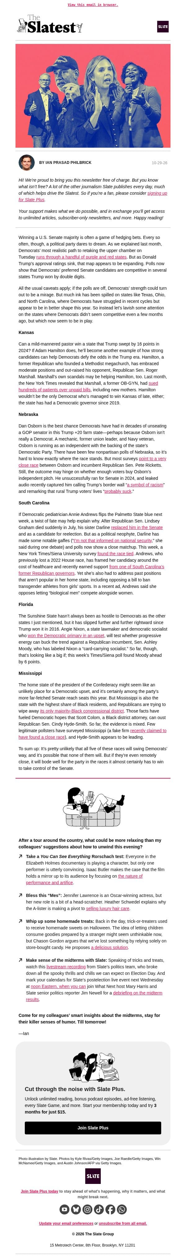 Are these long-shot Democrats for real? The polls say yes. email from Slate screenshot