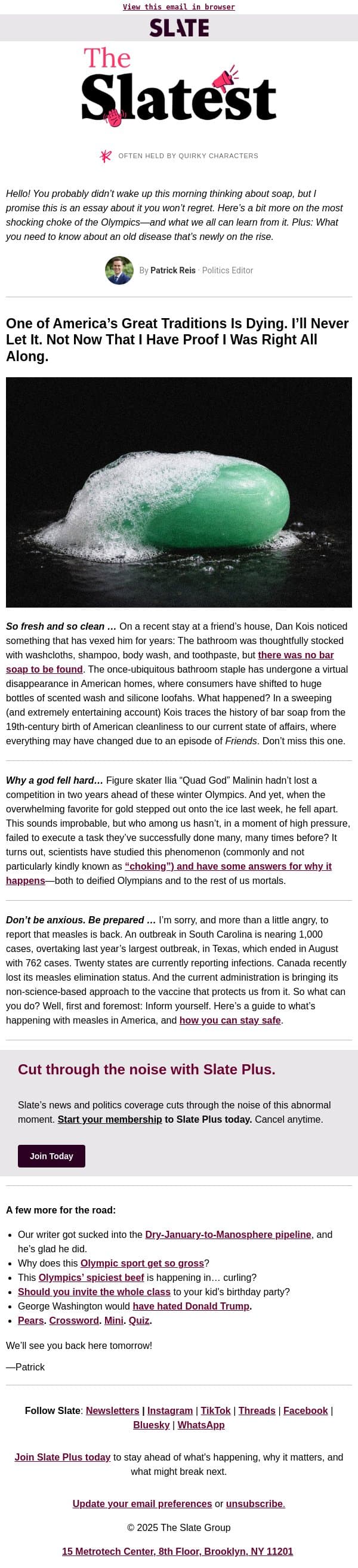 The essay you didn’t know you needed email from Slate screenshot