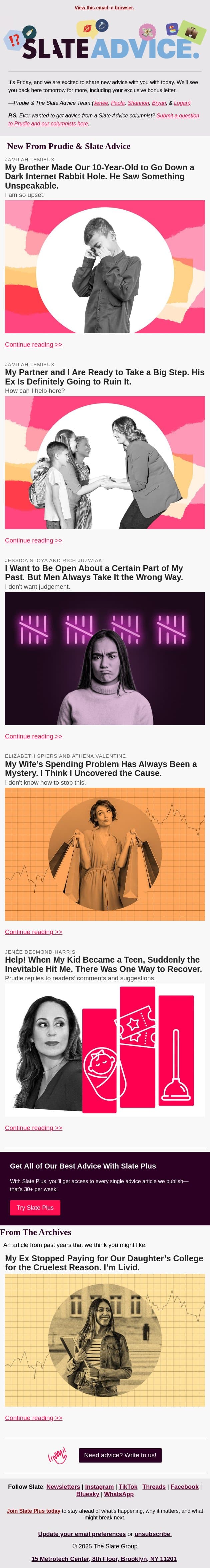 My Brother Made Our 10-Year-Old to Go Down a Dark Internet Rabbit Hole. He Saw Something Unspeakable. email from Slate screenshot
