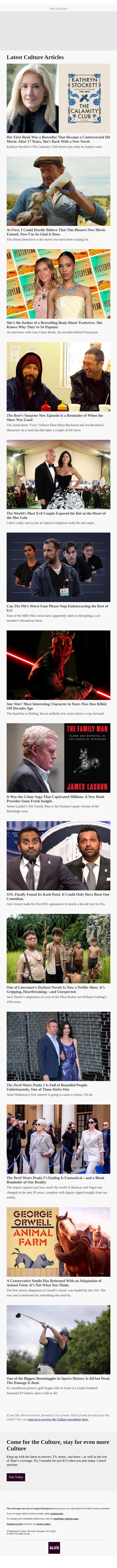 Her First Book Was a Bestseller That Became a Controversial Hit Movie. After 17 Years, She’s Back With a New Novel. email from Slate screenshot