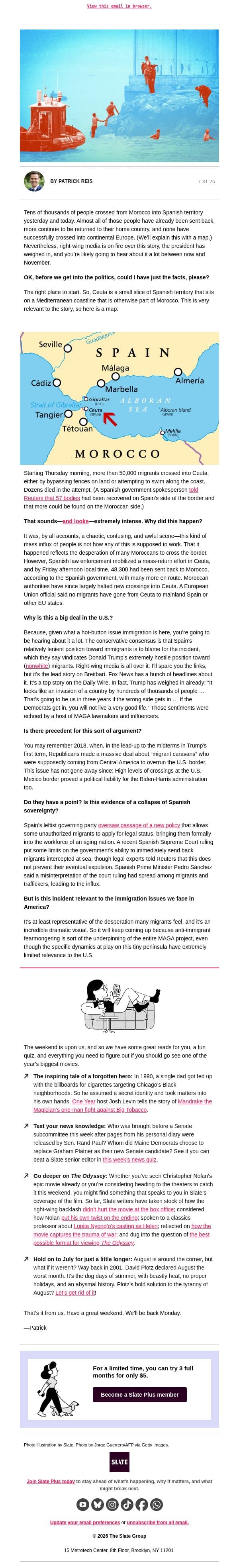 You’re going to be hearing about this for a long time email from Slate screenshot