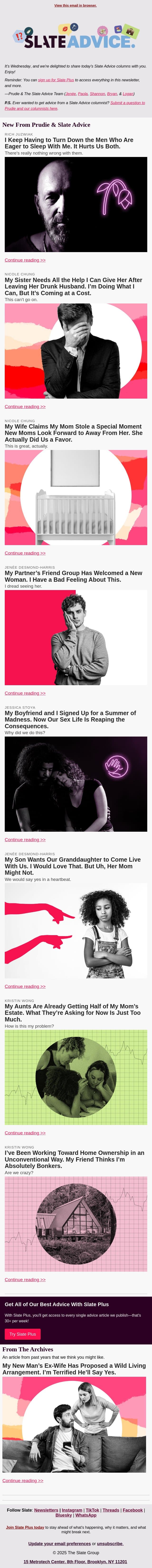 I Keep Having to Turn Down the Men Who Are Eager to Sleep With Me. It Hurts Us Both. email from Slate screenshot