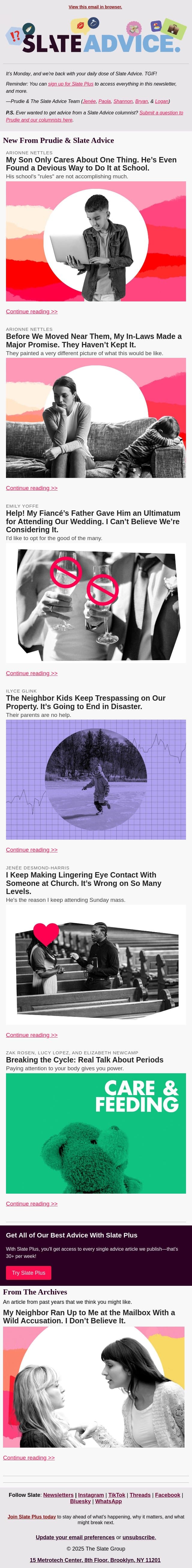My Son Only Cares About One Thing. He’s Even Found a Devious Way to Do It at School. email from Slate screenshot