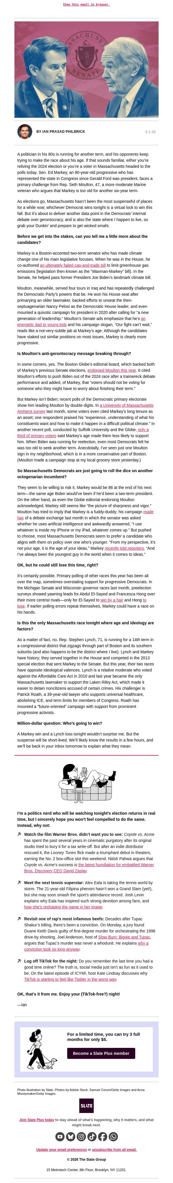 Something strange is happening in Massachusetts email from Slate screenshot