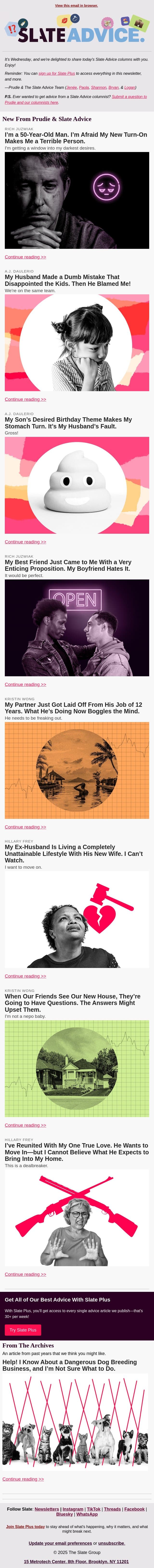 I’m a 50-Year-Old Man. I’m Afraid My New Turn-On Makes Me a Terrible Person. email from Slate screenshot