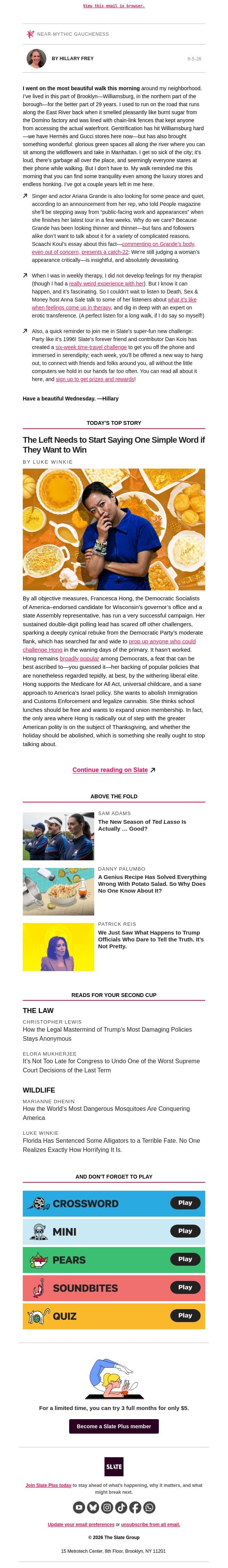What if you crush on your therapist? email from Slate screenshot