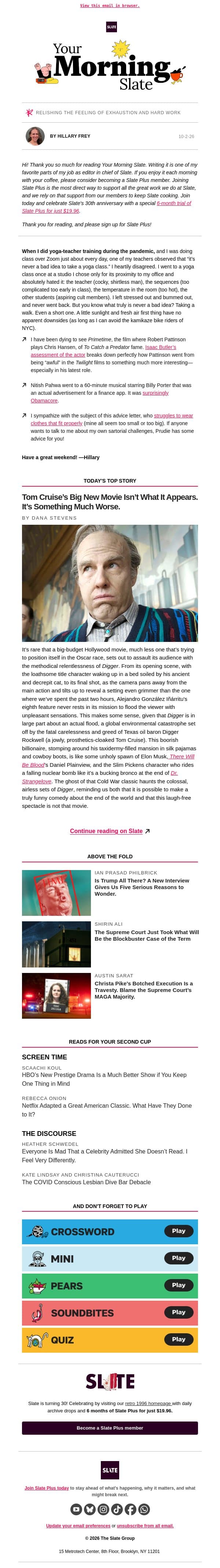 Robert Pattinson has come a long way from awful email from Slate screenshot