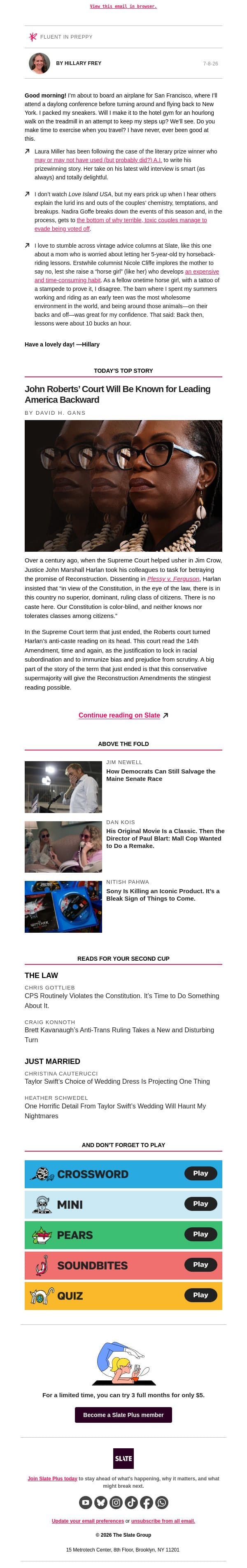 There’s a dark truth at the heart of Love Island USA email from Slate screenshot
