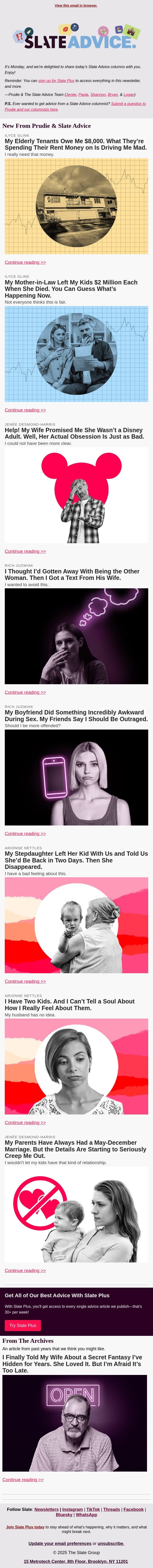 My Elderly Tenants Owe Me $8,000. What They’re Spending Their Rent Money on Is Driving Me Mad. email from Slate screenshot