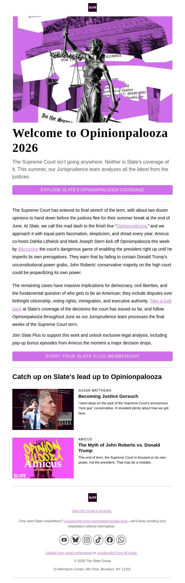 The myth of John Roberts vs. Donald Trump email from Slate screenshot