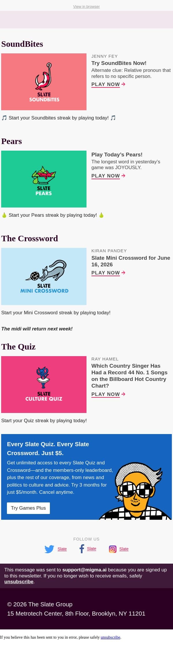 The longest word in yesterday’s Pears was JOYOUSLY email from Slate screenshot