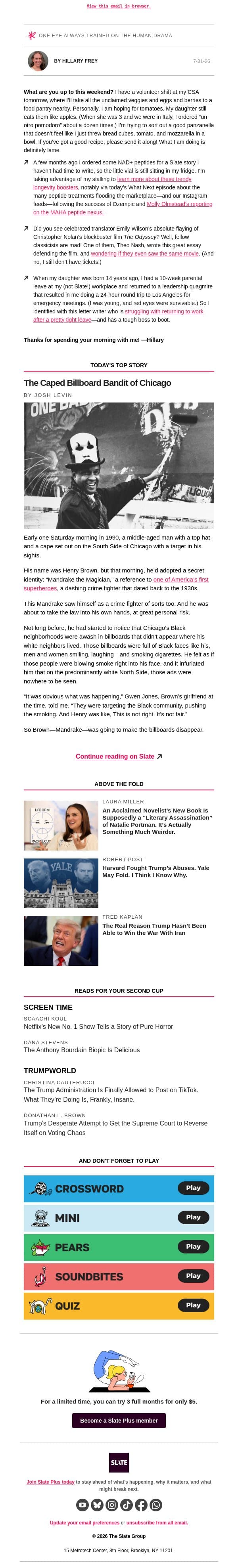 It’s fun to watch classicists fight about The Odyssey! email from Slate screenshot
