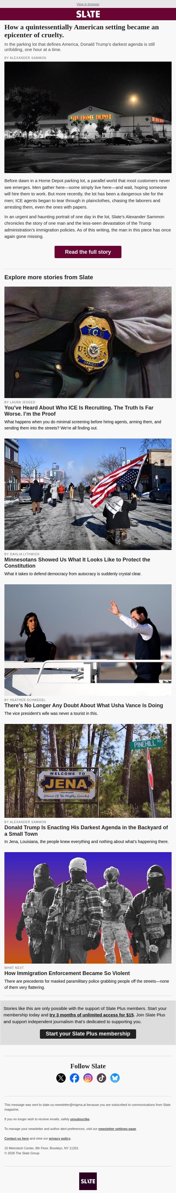 How one place became an epicenter of cruelty email from Slate screenshot