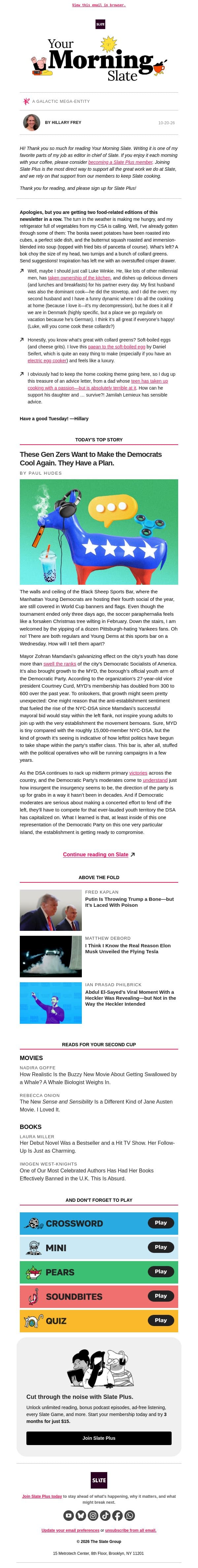 Men are flipping the script in the kitchen email from Slate screenshot