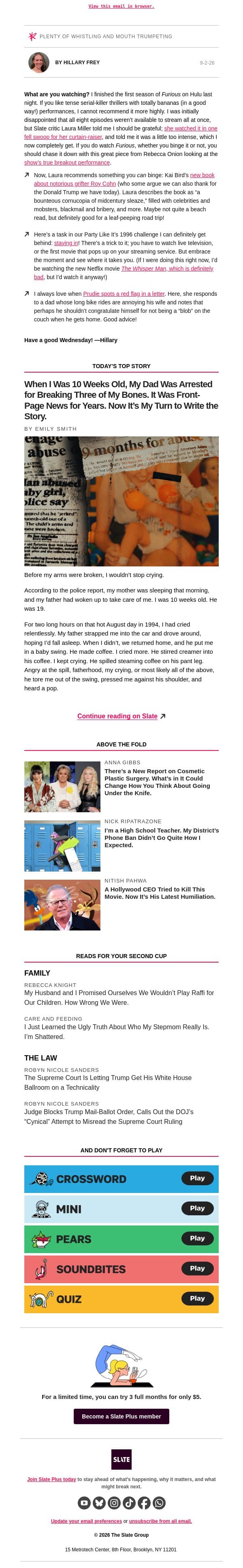 A cornucopia of midcentury sleaze email from Slate screenshot