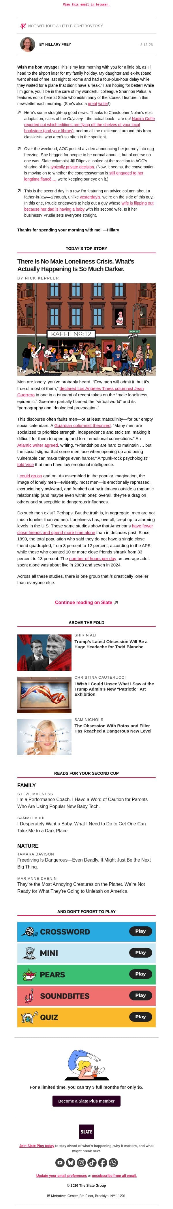 The surprising book that’s flying off the shelves email from Slate screenshot
