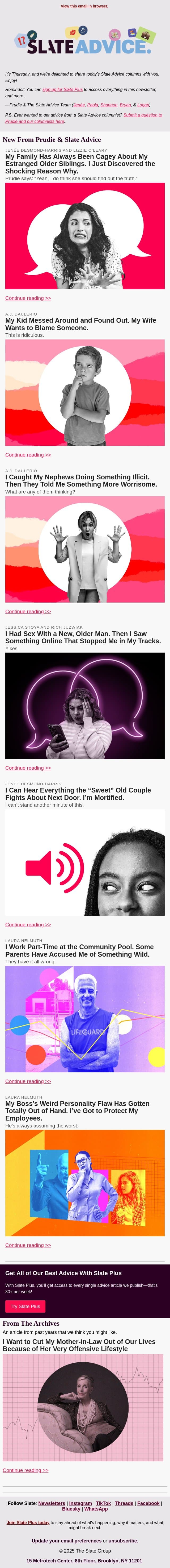 My Family Has Always Been Cagey About My Estranged Older Siblings. I Just Discovered the Shocking Reason Why. email from Slate screenshot