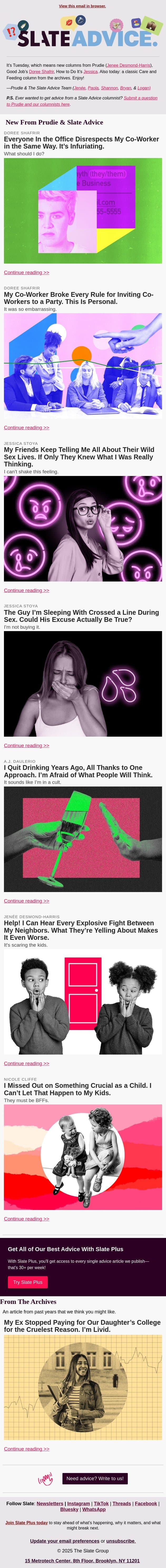 Everyone In the Office Disrespects My Co-Worker in the Same Way. It’s Infuriating. email from Slate screenshot