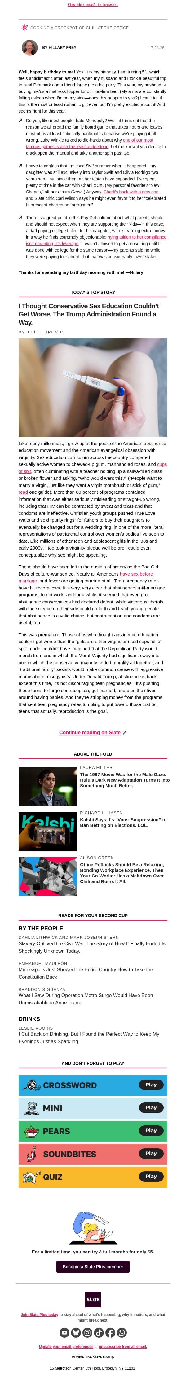 Land on Go, but do not collect $400 email from Slate screenshot