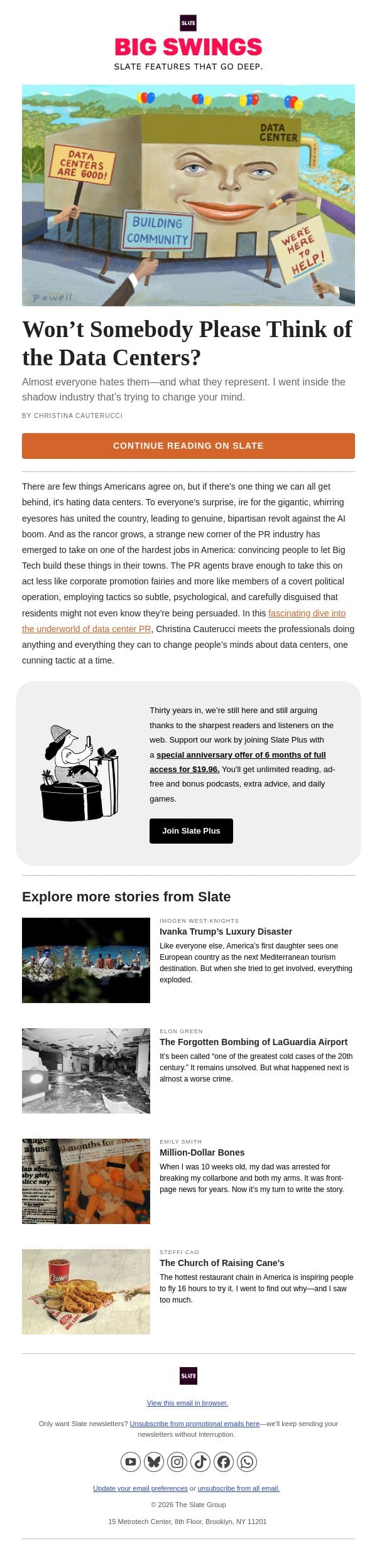 It’s the most evil innovation in America email from Slate screenshot