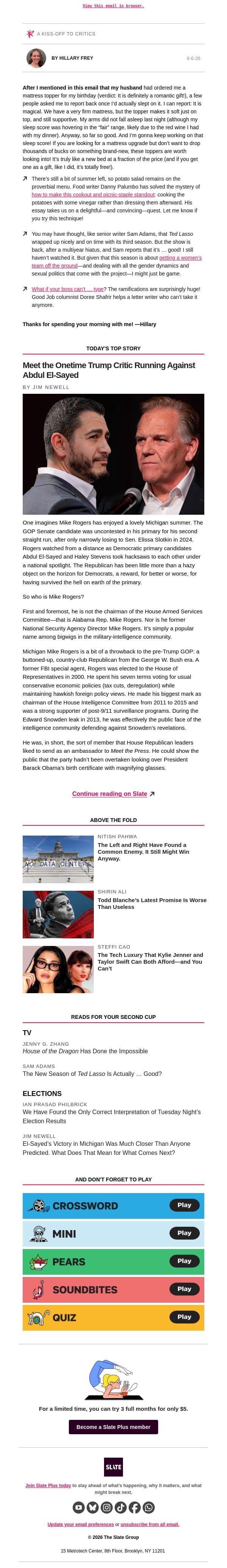 You are making potato salad all wrong email from Slate screenshot