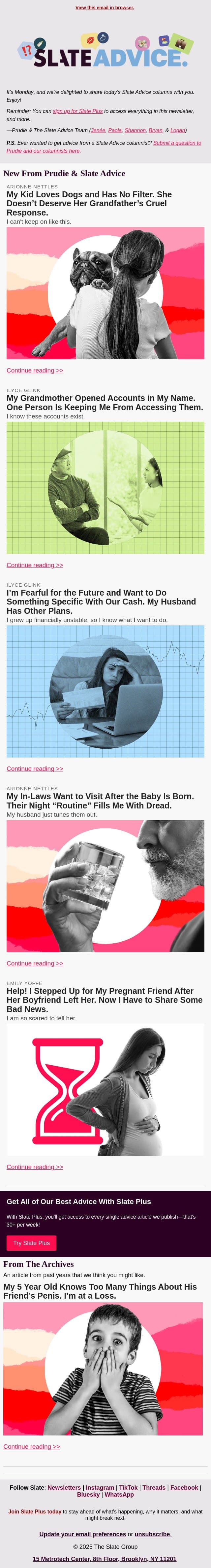 My Kid Loves Dogs and Has No Filter. She Doesn’t Deserve Her Grandfather’s Cruel Response. email from Slate screenshot