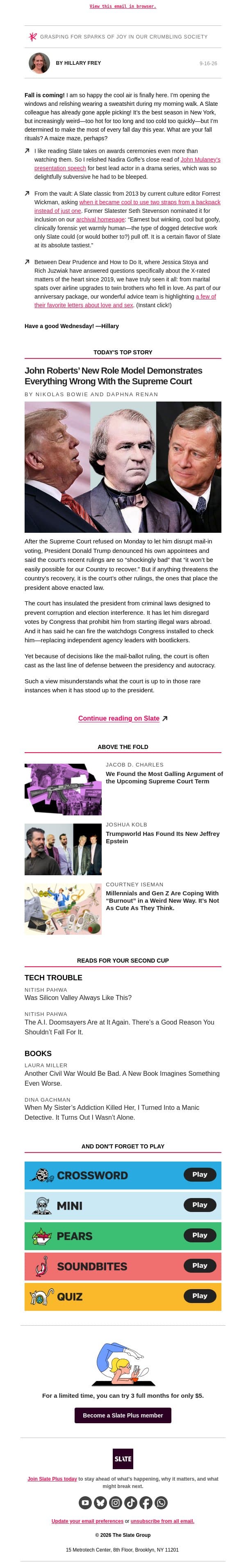 Our favorite sex and love advice email from Slate screenshot