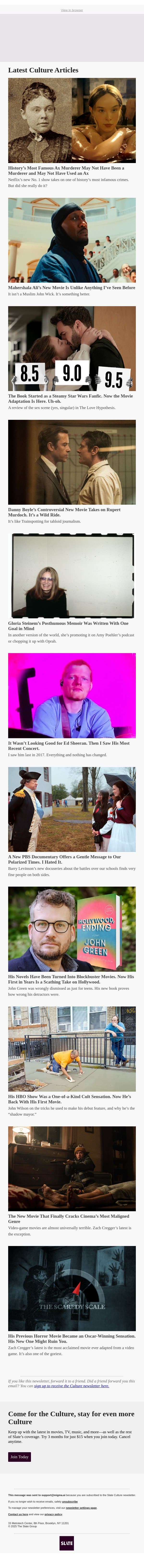 History’s Most Famous Ax Murderer May Not Have Been a Murderer and May Not Have Used an Ax email from Slate screenshot