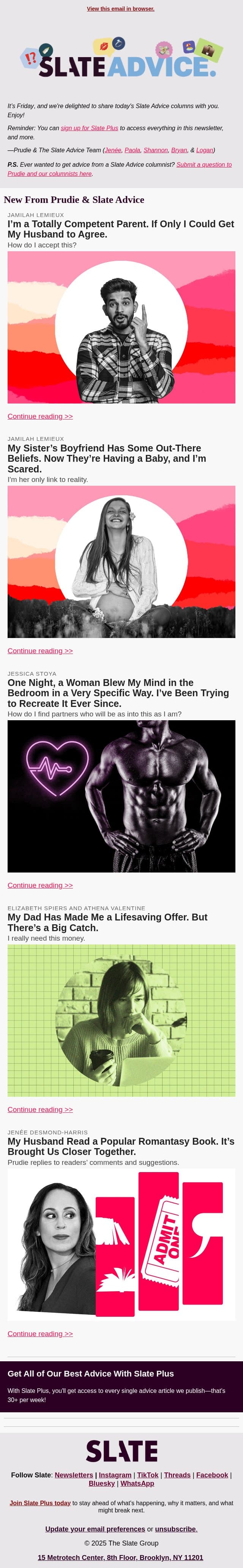 I’m a Totally Competent Parent. If Only I Could Get My Husband to Agree. email from Slate screenshot
