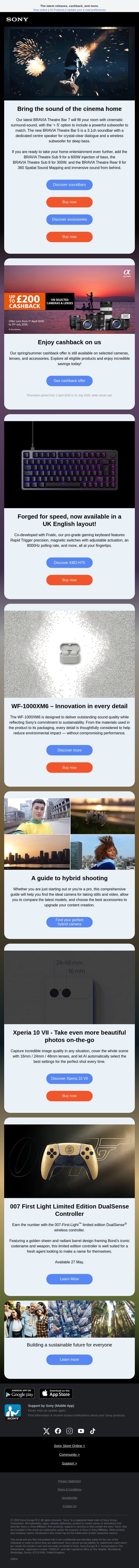 Bring on the fun! 😝 email from Sony UK screenshot