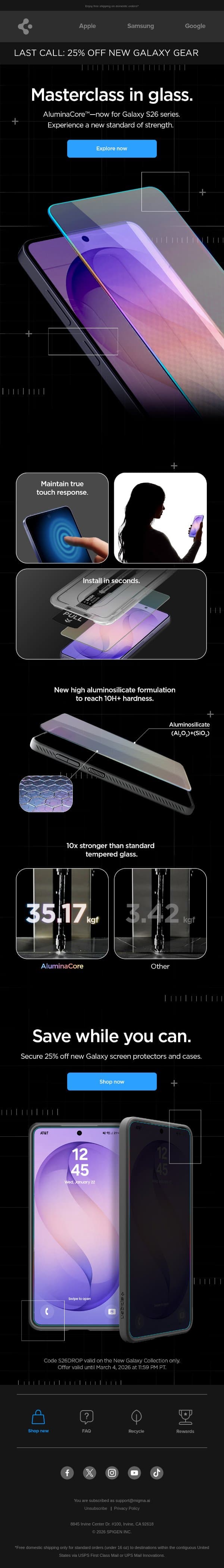 We’ve had a breakthrough email from Spigen screenshot
