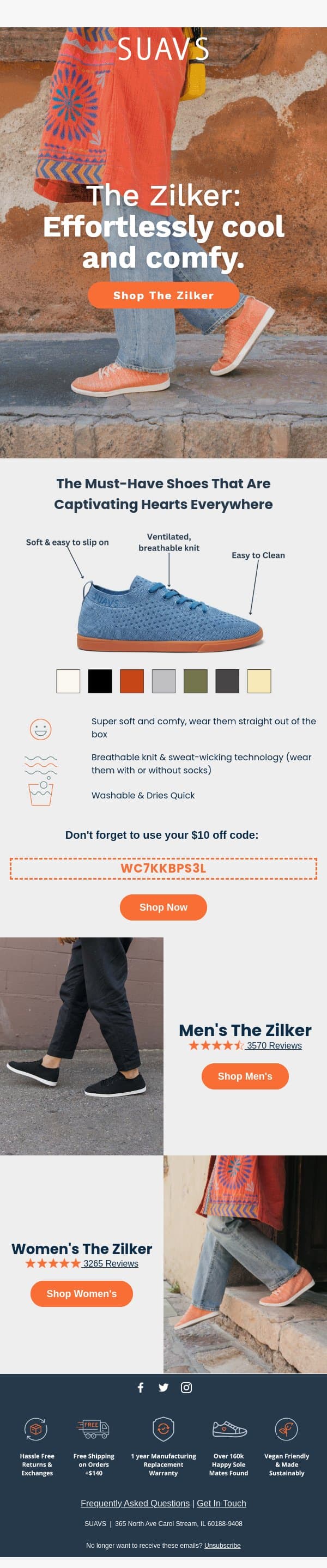 The #1 Best Seller 🏆 email from SUAVS screenshot