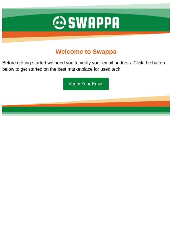 Activate Your Swappa Account email from Swappa screenshot