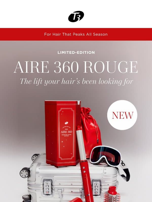 Aire 360 in limited-edition Rouge email from T3