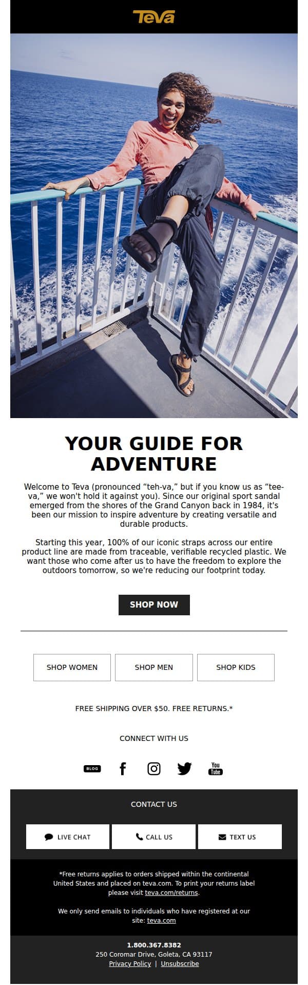 Welcome to Teva email from Teva screenshot