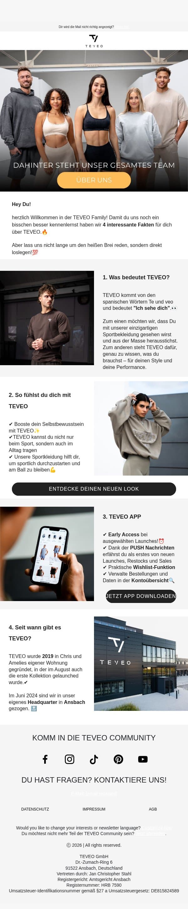 📊 Kennst du diese Fakten über TEVEO? email from TEVEO screenshot