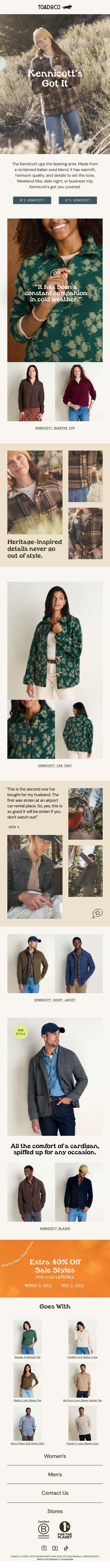 The Italian Wool Do-It-All Layer email from Toad&Co screenshot