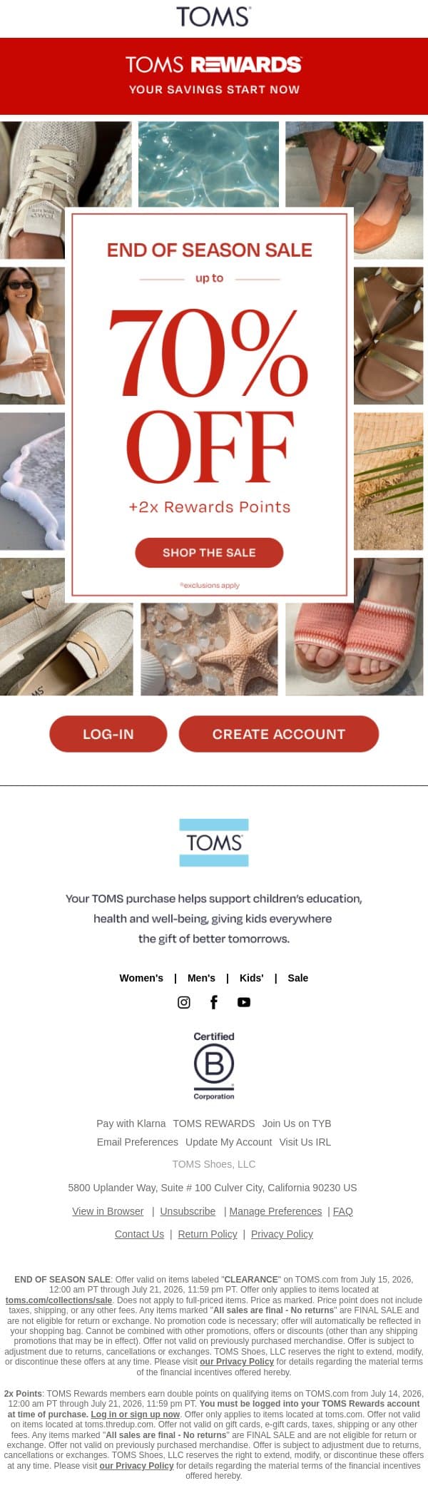 VIP: You Get Early Access, Starting NOW 🔓 email from TOMS screenshot