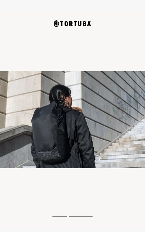 LIMITED RESTOCK: Packable Backpack email from Tortuga screenshot