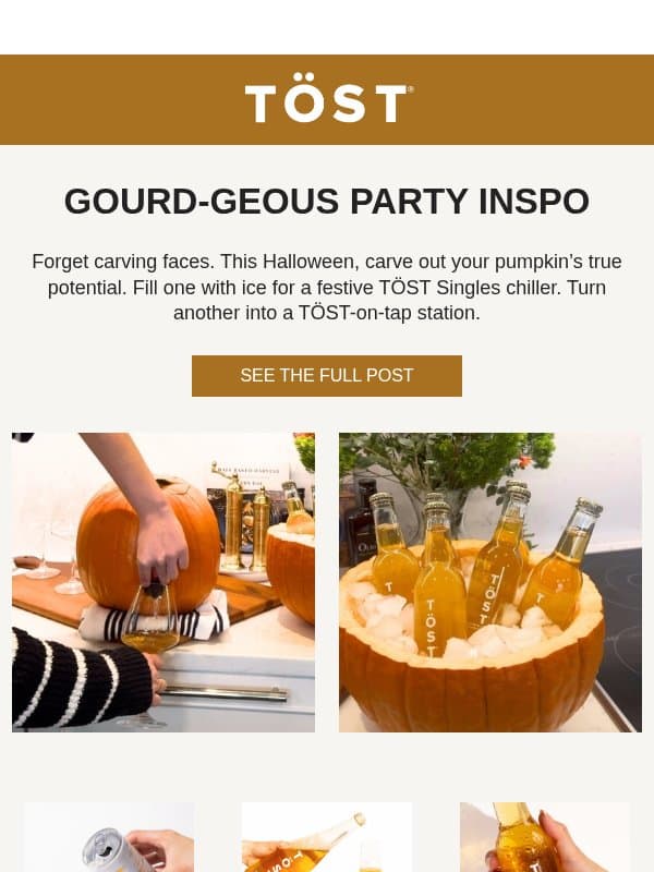 Trick or TÖST? 🎃👻 email from TÖST
