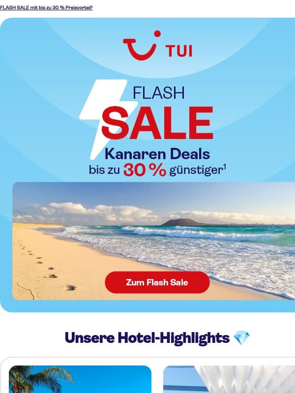 🌴 Kanaren statt Alltag email from TUI