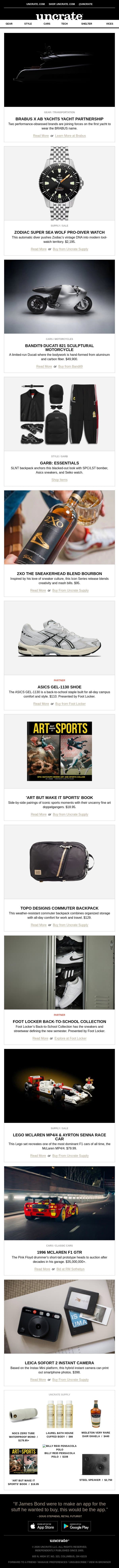 BRABUS x AB Yachts Yacht Partnership & more email from Uncrate screenshot