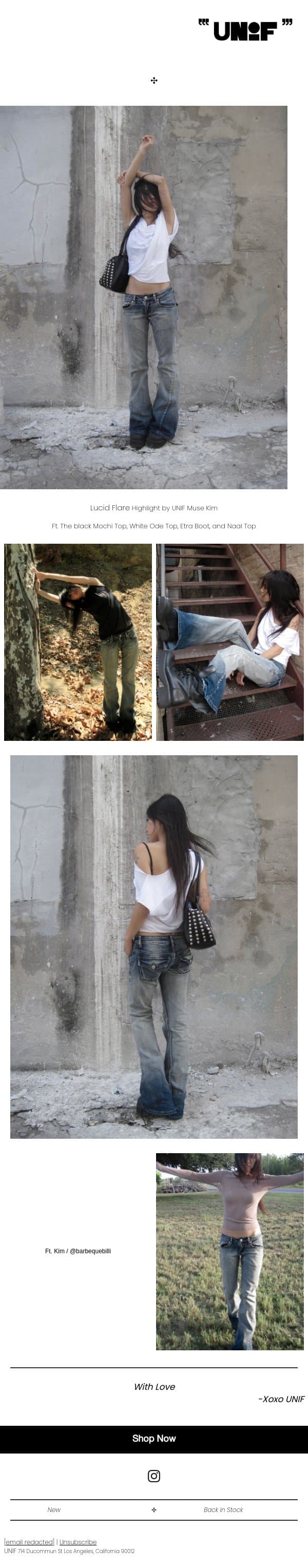 Spotlight: Lucid Flare email from UNIF screenshot